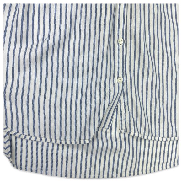 Madewell Central Shirt Blue White Stripe Short Sleeve Button Down M - Picture 4 of 12